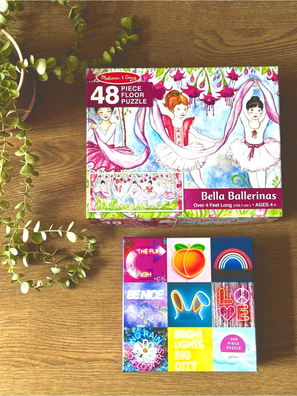 Girls Puzzle Bundle Melissa & Doug Ballerina Puzzle Neon Love Puzzle